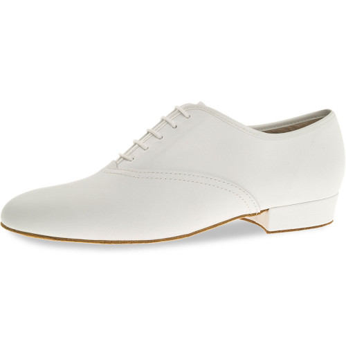 Diamant Hombres Zapatos de Baile 078-075-033-A - Cuero Blanco - Talla: UK 9