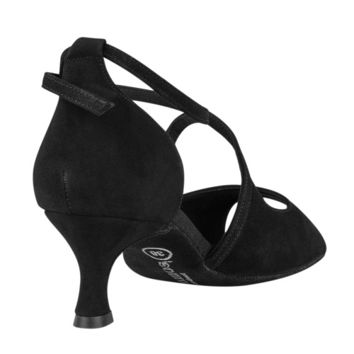 Rummos Damen Tanzschuhe R545 - Nubuck Schwarz - Normal - 50R Flare - EUR 39