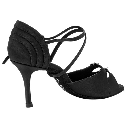 Rummos Damen Tanzschuhe Elite Diana 041 - Schwarz - 8 cm