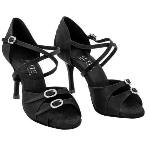 Rummos Mujeres Zapatos de Baile Elite Diana 041 - Negro - 8 cm