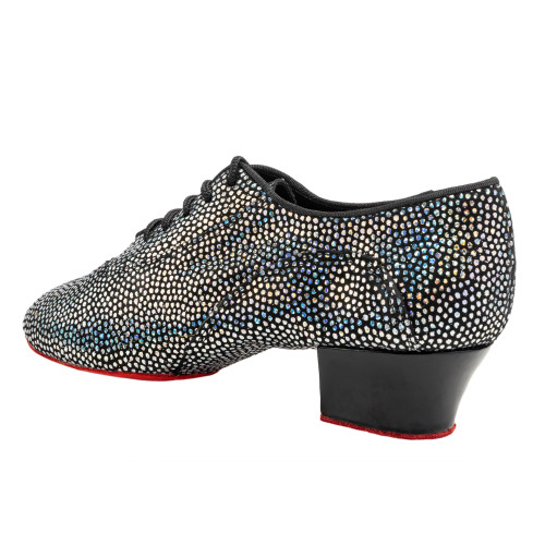 Rummos Dames Practice Schoenen R377 - Leer/Nubuck Zwart Glitter - Normal - 45 Cuban - EUR 40