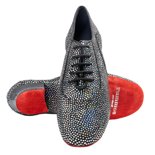 Rummos Dames Practice Schoenen R377 - Leer/Nubuck Zwart Glitter - Normal - 45 Cuban - EUR 40