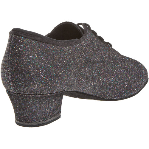 Diamant Damen Trainerschuhe 140-034-511-A - Brokat Schwarz - 3,7 cm Cuban  - Größe: UK 4,5