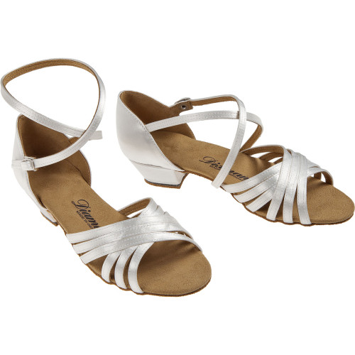 Diamant Filles Chaussures de Danse 196-030-092 - Satin Blanc - 2,5 cm